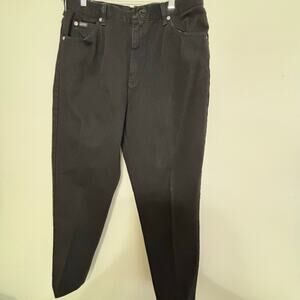 Riders Denim Black Jeans Size 14M 100% Cotton